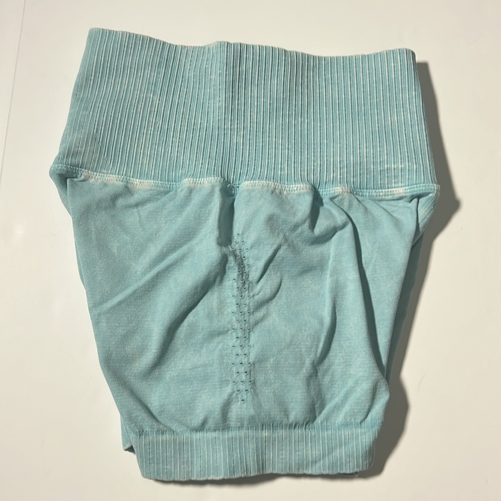 NWOT FP Movement Good Karma Running Shorts Washed Blue XS/S - Picture 5 of 5